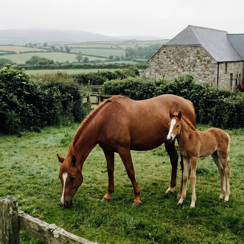 Élevage de chevaux au L’Eloge du Cheval, Le Bourg-d'Hem