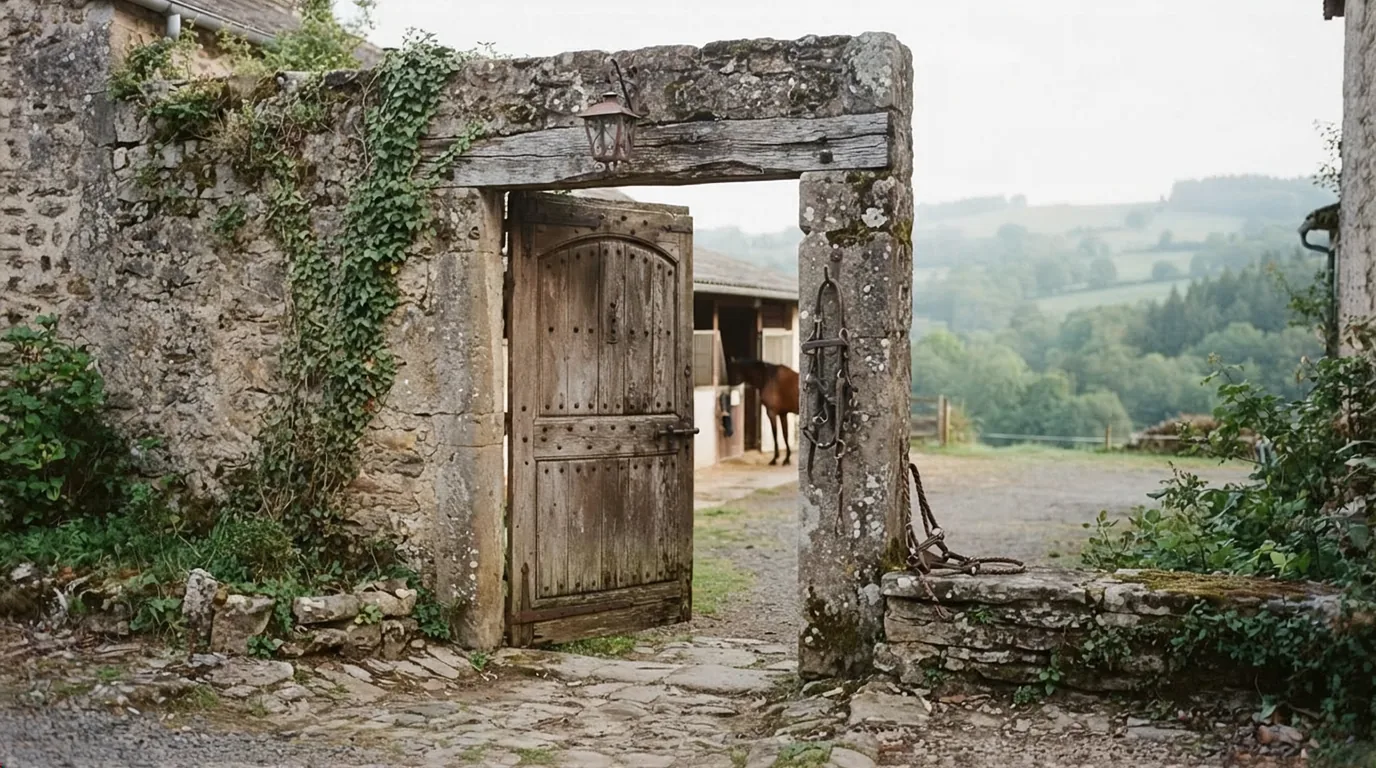 Entrée du L’Eloge du Cheval, centre équestre à Le Bourg-d'Hem