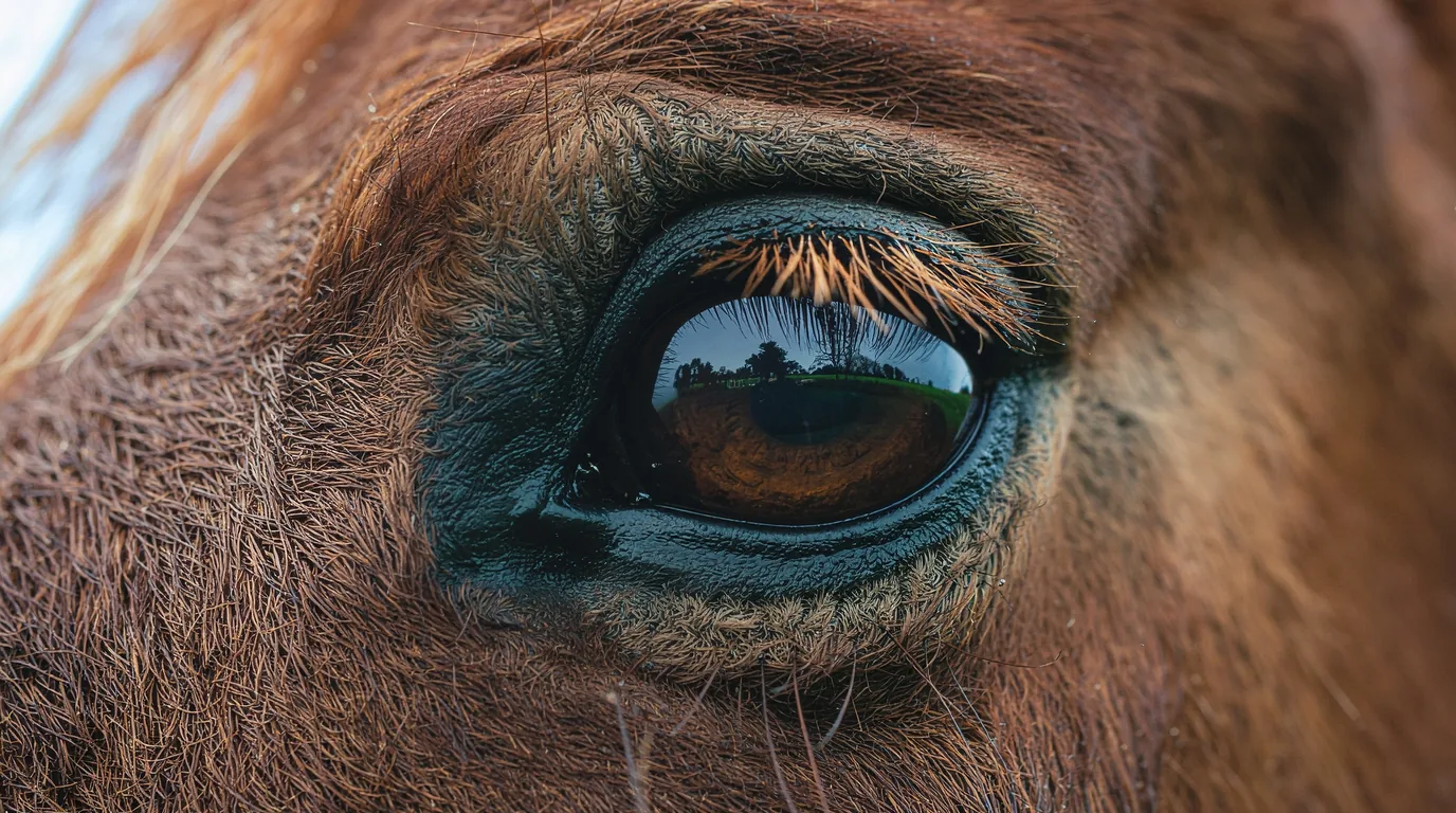 Un regard de cheval au L’Eloge du Cheval, Le Bourg-d'Hem